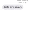 SMS Recebido no i-Phone