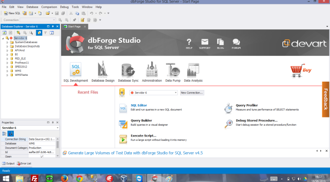 Exportando dados com DBForge Studio for SQL Server