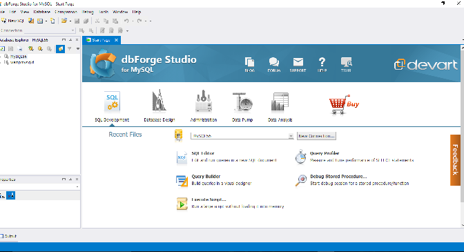 Recursos do dbForge Studio for MySQL