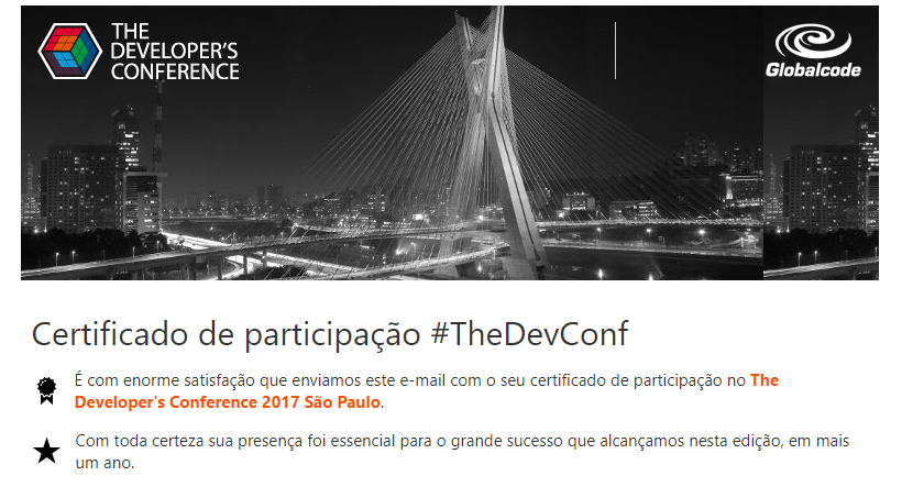The Developers Conference - SP 2017