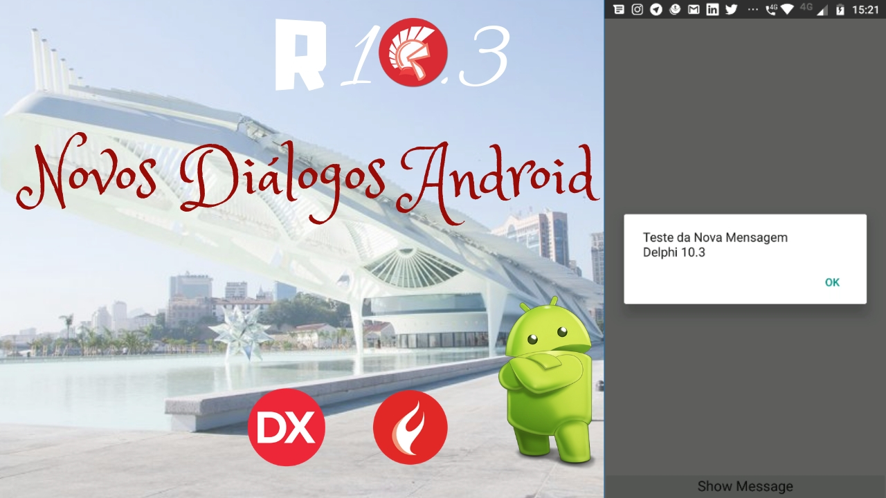 Novos Diálogos no Android com Delphi 10.3 Rio