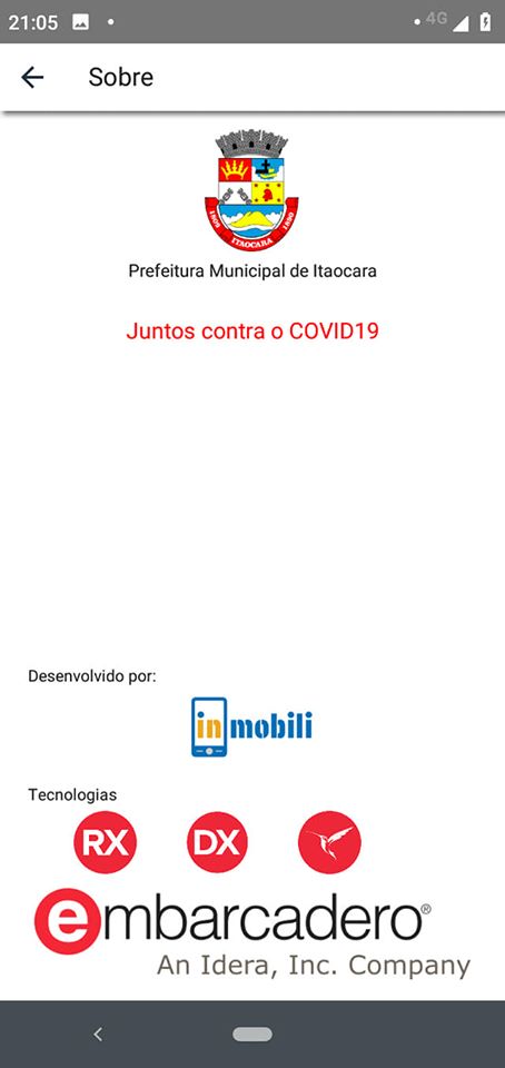 Aplicativo desenvolvido por Landerson Gomes para a população de Itaocara - RJ.