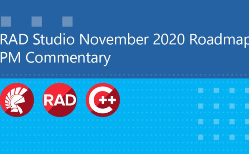 Roadmap do RAD Studio de novembro de 2020
