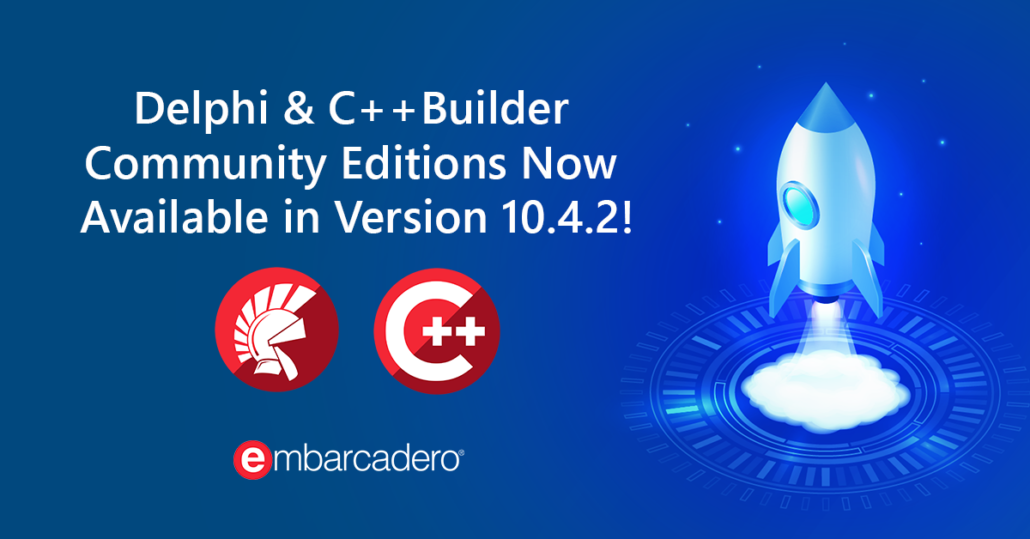 Community Edition 10.4.2 para Delphi e C++ Builder