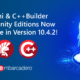 Community Edition 10.4.2 para Delphi e C++ Builder
